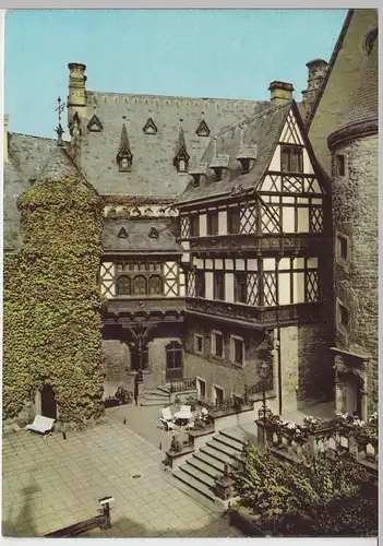 (99327) AK Wernigerode, Schloss Innenhof, 1972