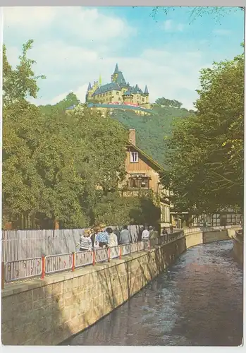 (99324) AK Wernigerode, Blick zum Schloss, 1976