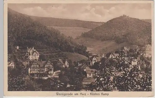 (93262) AK Wernigerode, Hotel Küsters Kamp, vor 1945