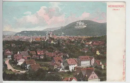 (90457) AK Wernigerode, Gesamtansicht bis 1905