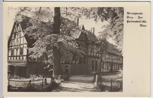(9020) Foto AK Wernigerode, Gadenstedtsches Haus 1954