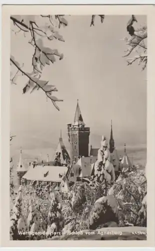 (8942) Foto AK Wernigerode, Schloss 1954