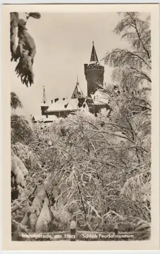 (8894) Foto AK Wernigerode, Schloss 1953