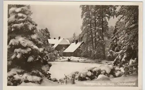 (8883) Foto AK Wernigerode, Christianental 1953