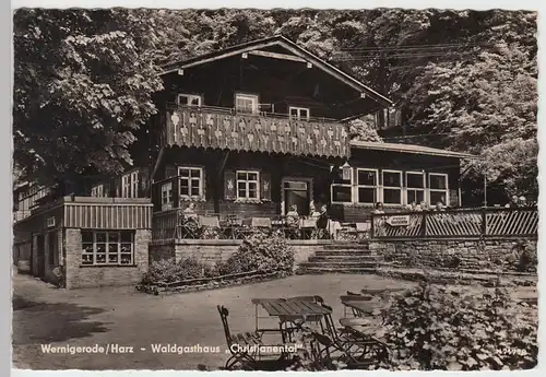(87147) Foto AK Wernigerode, Waldgasthaus Christianental, 1959