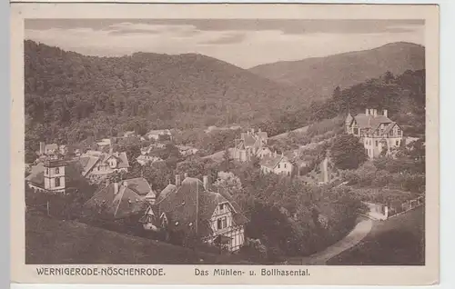 (85394) AK Wernigerode Nöschenrode, Mühlen- u. Bollhasental, vor 1945