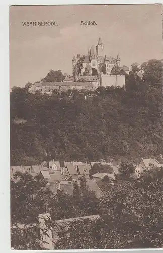 (72924) AK Wernigerode, Blick zum Schloss 1926