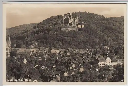 (41023) Foto AK Wernigerode, Totale 1934