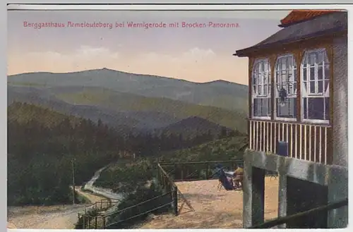 (30502) AK Wernigerode, Armeleuteberg, Berggasthaus, 1921