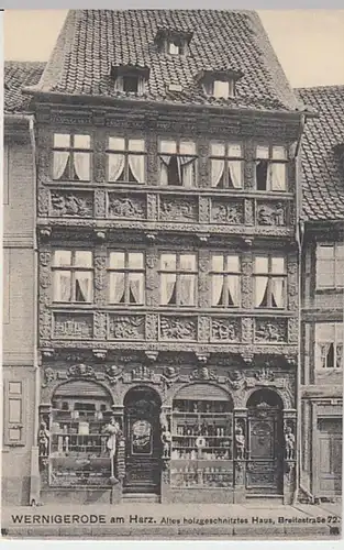 (28458) AK Wernigerode, Altes Haus in der Breitestraße 72, 1910er