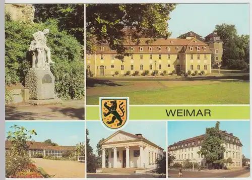 (99484) AK Weimar, Mehrbildkarte, 1983