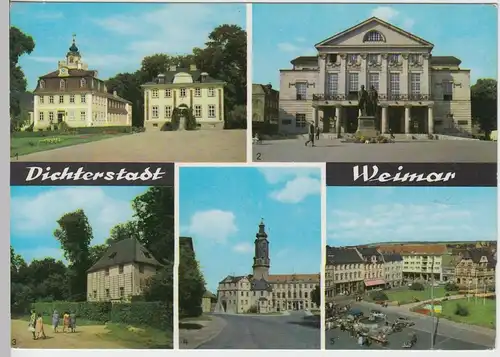 (99482) AK Weimar, Mehrbildkarte, 1970