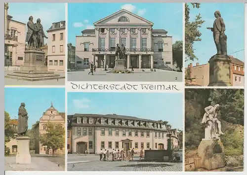 (99479) AK Weimar, Mehrbildkarte, 1972