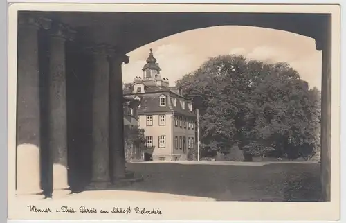 (91037) Foto AK Weimar, Schloss Belvedere, vor 1945