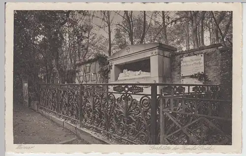 (91036) AK Weimar, Grabstätte Familie Goethe, bis 1926