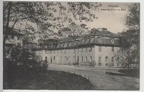 (70876) AK Weimar, Haus der Frau von Stein, vor 1920