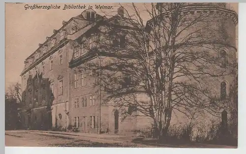 (70559) AK Weimar, Großherzogliche Bibliothek, vor 1918