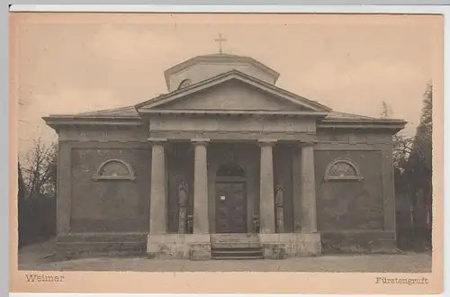 (52645) AK Weimar, Fürstengruft, vor 1945