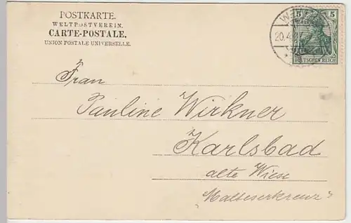 (24686) AK Weimar, Schloss, gelaufen 1907