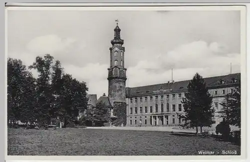 (18499) AK Weimar, Th., Schloss 1936