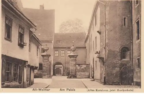 (1632) AK Weimar, Thür., Am Palais, Altes Kornhaus, vor 1945