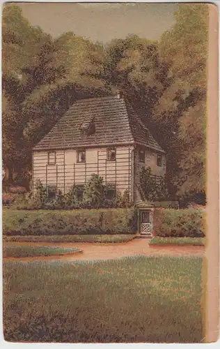 (115934) AK Weimar, Goethe's Gartenhaus 1910er