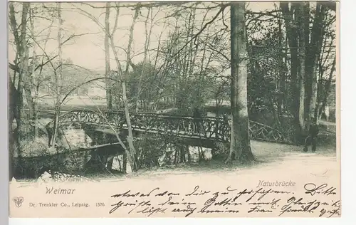 (110469) AK Weimar, Naturbrücke, 1906