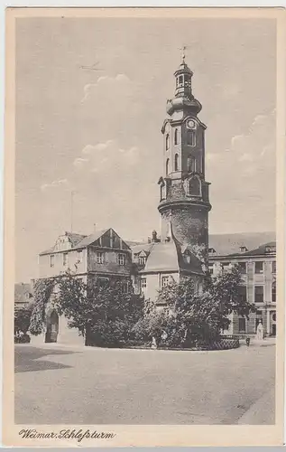 (109295) AK Weimar, Schlossturm, vor 1945