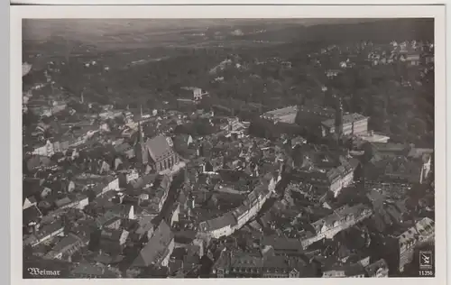 (108616) Foto AK Weimar, Teilansicht, Flieger-Foto 1933-45