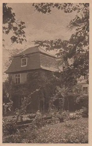 (108176) AK Weimar, Goethes Stadtgarten am Frauenplan, 1925