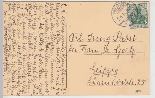 (106507) AK Weimar, Hoftheater, 1914