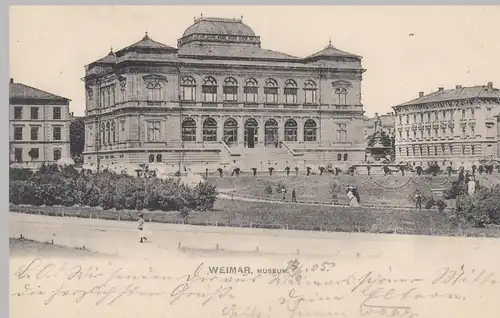 (104725) AK Weimar, Museum, 1905