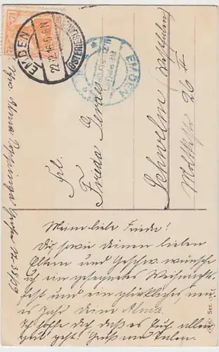 (23262) AK Weihnachten, Reh, Glocken 1916