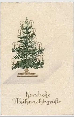 (13284) AK Weihnachten, Lichterbaum, Prägekarte 1938