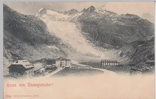 (110943) AK Gruss vom Rhonegletscher, vor 1905