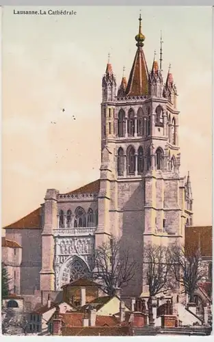 (16575) AK Lausanne, Kathedrale, vor 1945