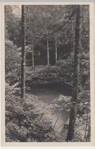 (9535) Foto AK Riezlern, Naturbrücke, vor 1945