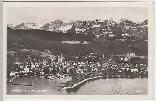 (53333) Foto AK Bregenz am Bodensee, Gesamtansicht, 1933-45