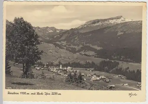 (44789) Foto AK Riezlern, Totale mit Hoch-Ifen, Feldpost 1941