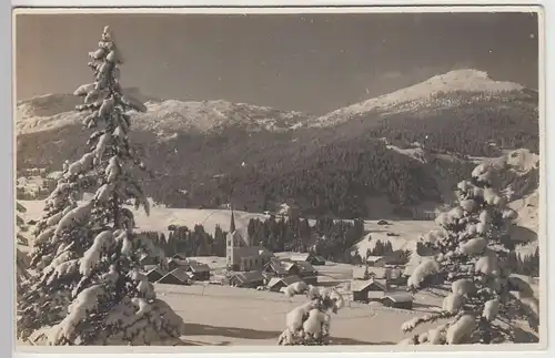 (44439) Foto AK Riezlern im Winter, vor 1945