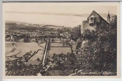 (37962) Foto AK Bregenz, Ausblick vom Gebhardsberg, 1926