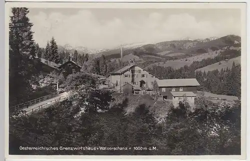(37122) Foto AK Grenzwirtshaus -Walserschanz-, 1934