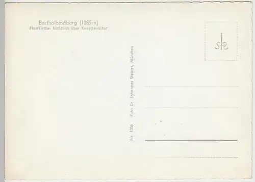 (26790) Foto AK Bartholomäberg, Pfarrkirche, Inneres, nach 1945