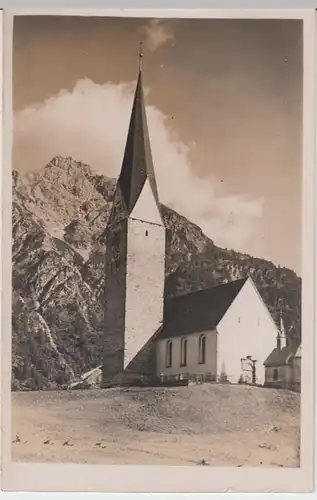 (17283) Foto AK Mittelberg, Kirche St. Jodok vor 1945