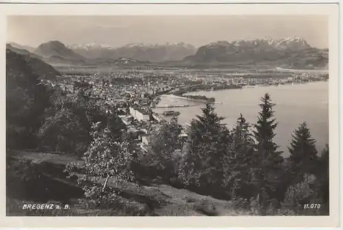(14044) Foto AK Bregenz, Panorama 1950