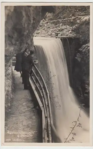 (110420) Foto AK Rappenlochschlucht bei Dornbirn, 1938