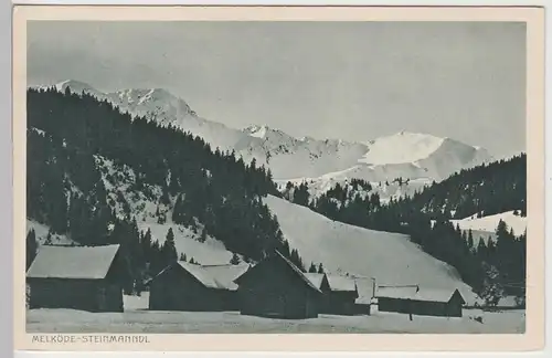 (110047) AK Melköde, Steinmanndl, Winter, vor 1945