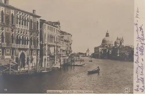(576) Foto AK Venedig, Venezia, Canale Grande, Palazzo Franchetti, vor 1945