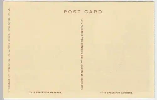 (3697) AK Princeton University, Gymnasium vor 1945