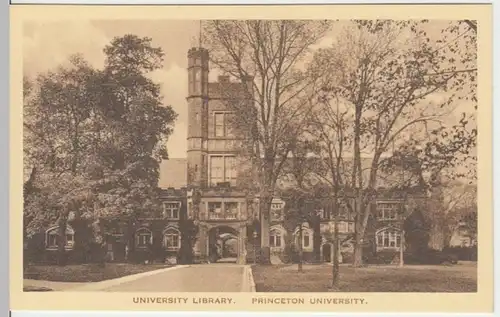 (3685) AK Princeton University, Library vor 1945